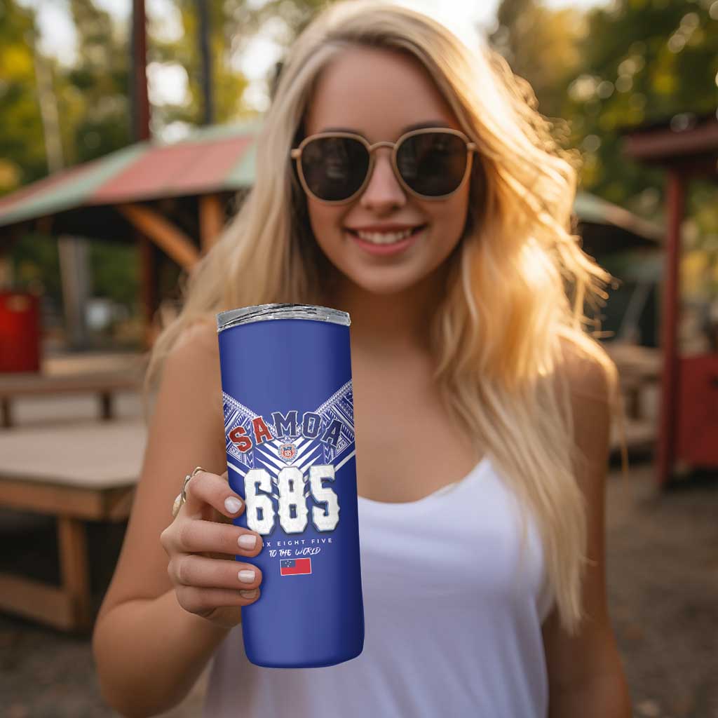 Toa Samoa Rugby Skinny Tumbler Six Eight Five to The World