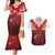 Mate Ma'a Tonga Rugby Couples Matching Mermaid Dress and Hawaiian Shirt Six Seven Six to The World