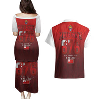 Mate Ma'a Tonga Rugby Couples Matching Puletasi and Hawaiian Shirt Six Seven Six to The World