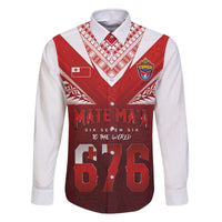 Mate Ma'a Tonga Rugby Family Matching Off The Shoulder Long Sleeve Dress and Hawaiian Shirt Six Seven Six to The World