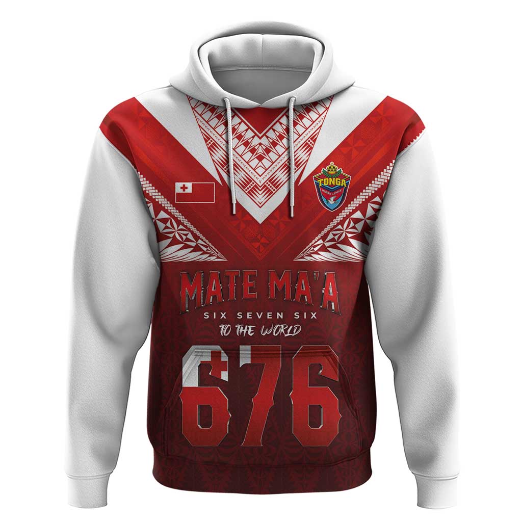 Mate Ma'a Tonga Rugby Hoodie Six Seven Six to The World