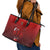 Mate Ma'a Tonga Rugby Leather Tote Bag Six Seven Six to The World