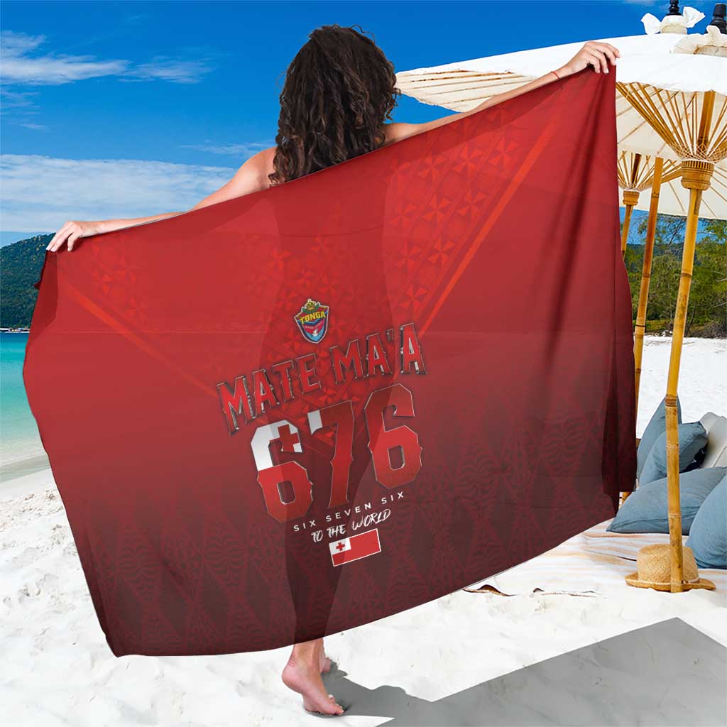 Mate Ma'a Tonga Rugby Sarong Six Seven Six to The World