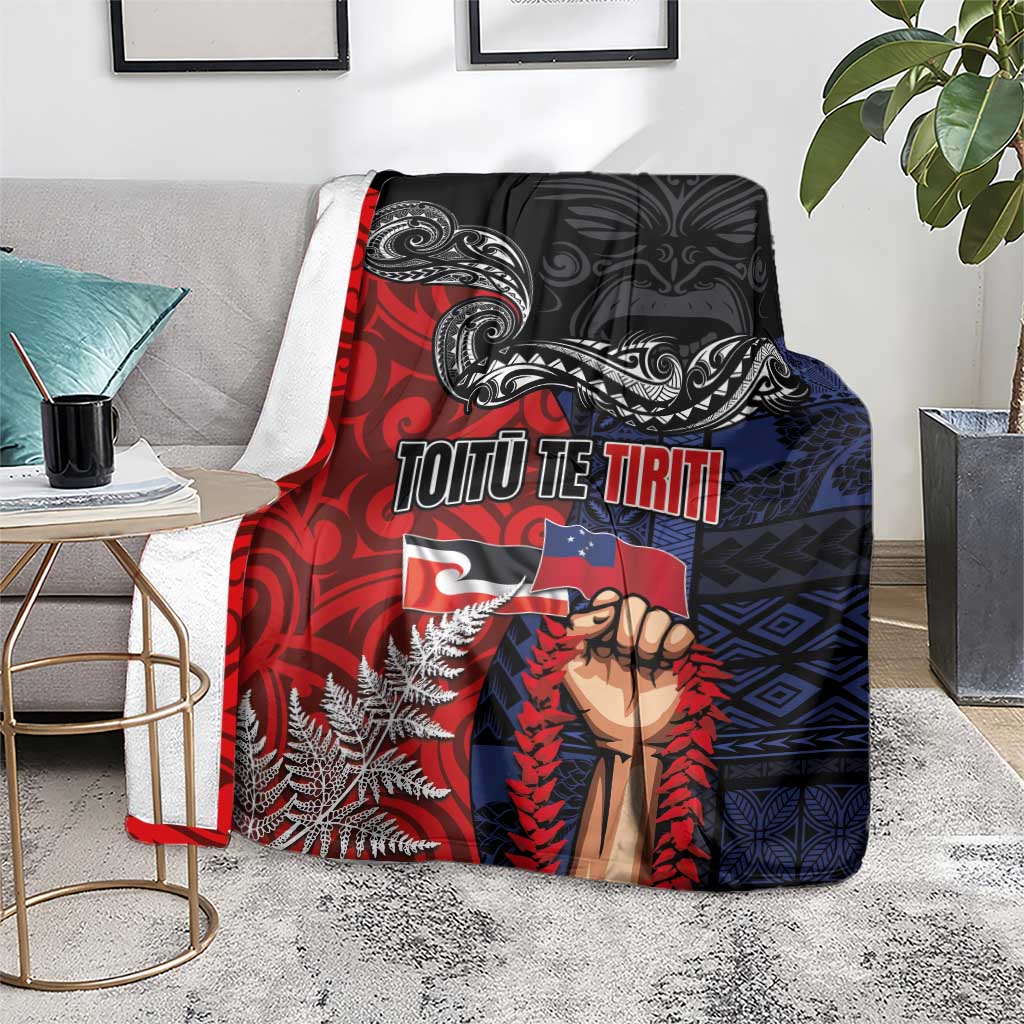 Aotearoa and Samoa Toitu Te Tiriti Blanket Honour the Treaty - Te Tiriti Is Us