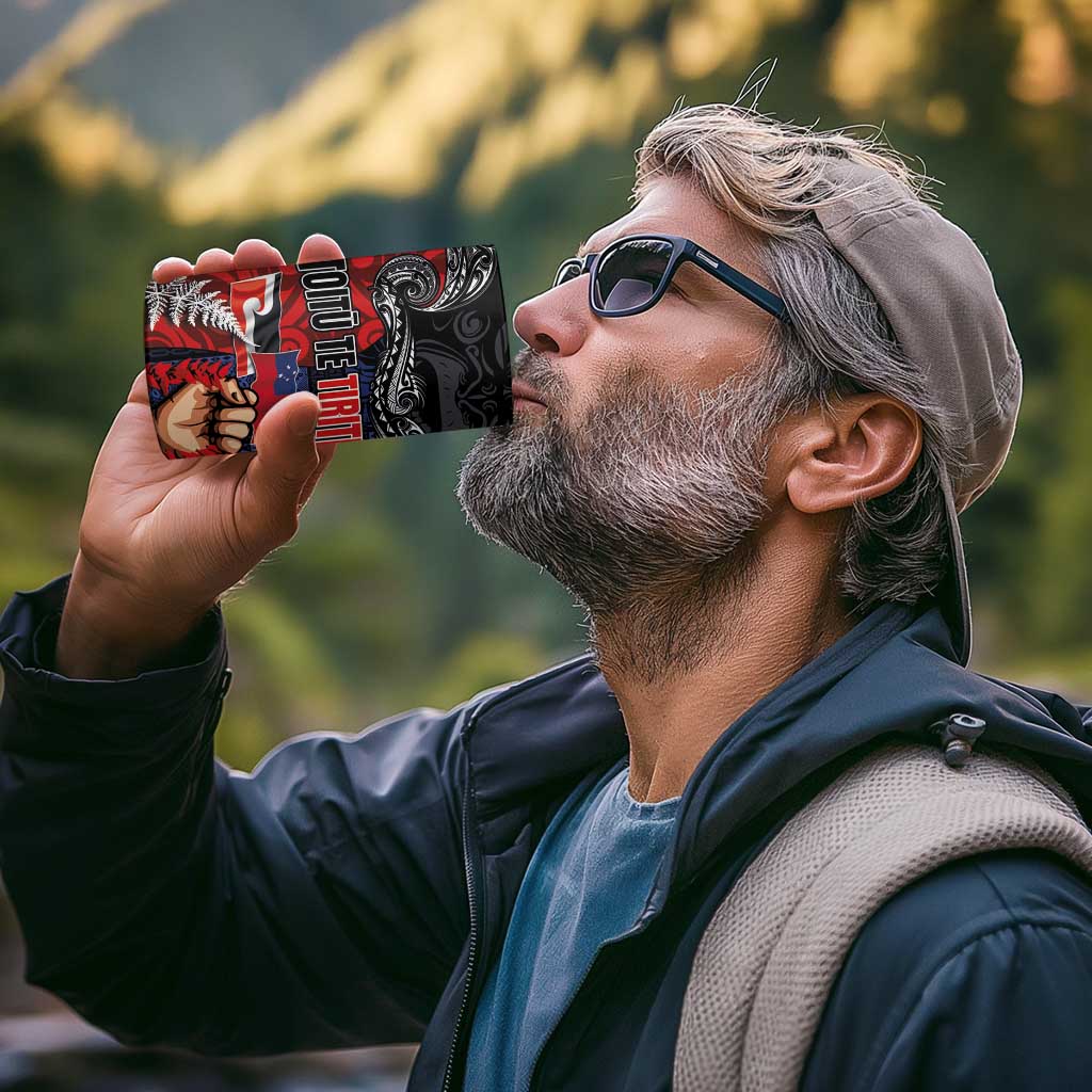 Aotearoa and Samoa Toitu Te Tiriti 4 in 1 Can Cooler Tumbler Honour the Treaty - Te Tiriti Is Us