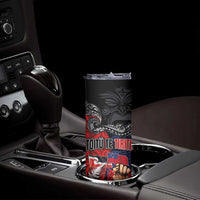 Aotearoa and Samoa Toitu Te Tiriti Skinny Tumbler Honour the Treaty - Te Tiriti Is Us LT03 - Polynesian Pride