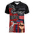 Aotearoa and Samoa Toitu Te Tiriti Women V-Neck T-Shirt Honour the Treaty - Te Tiriti Is Us