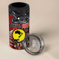 Aotearoa and Australia Toitu Te Tiriti 4 in 1 Can Cooler Tumbler Honour the Treaty - Te Tiriti Is Us