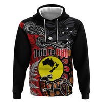 Aotearoa and Australia Toitu Te Tiriti Hoodie Honour the Treaty - Te Tiriti Is Us LT03 Pullover Hoodie Black - Polynesian Pride