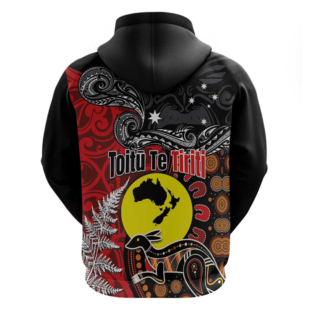 Aotearoa and Australia Toitu Te Tiriti Hoodie Honour the Treaty - Te Tiriti Is Us LT03 - Polynesian Pride