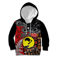 Aotearoa and Australia Toitu Te Tiriti Kid Hoodie Honour the Treaty - Te Tiriti Is Us