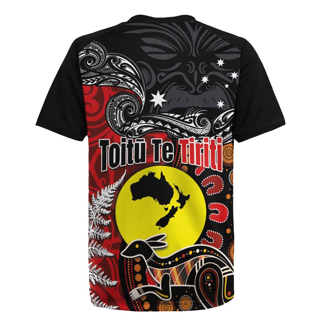Aotearoa and Australia Toitu Te Tiriti Rugby Jersey Honour the Treaty - Te Tiriti Is Us