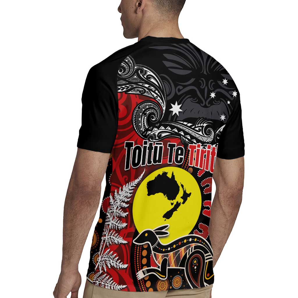 Aotearoa and Australia Toitu Te Tiriti Rugby Jersey Honour the Treaty - Te Tiriti Is Us