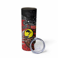 Aotearoa and Australia Toitu Te Tiriti Skinny Tumbler Honour the Treaty - Te Tiriti Is Us LT03 - Polynesian Pride