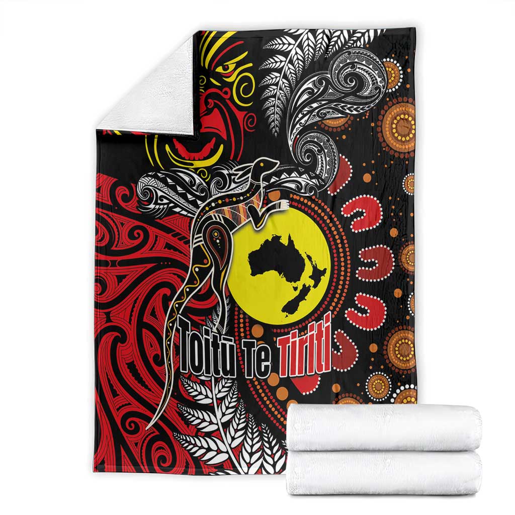 Aotearoa and Australia Toitu Te Tiriti Blanket Honour the Treaty - Stand Together Stand Stronger