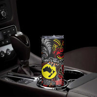 Aotearoa and Australia Toitu Te Tiriti Skinny Tumbler Honour the Treaty - Stand Together Stand Stronger LT03 - Polynesian Pride