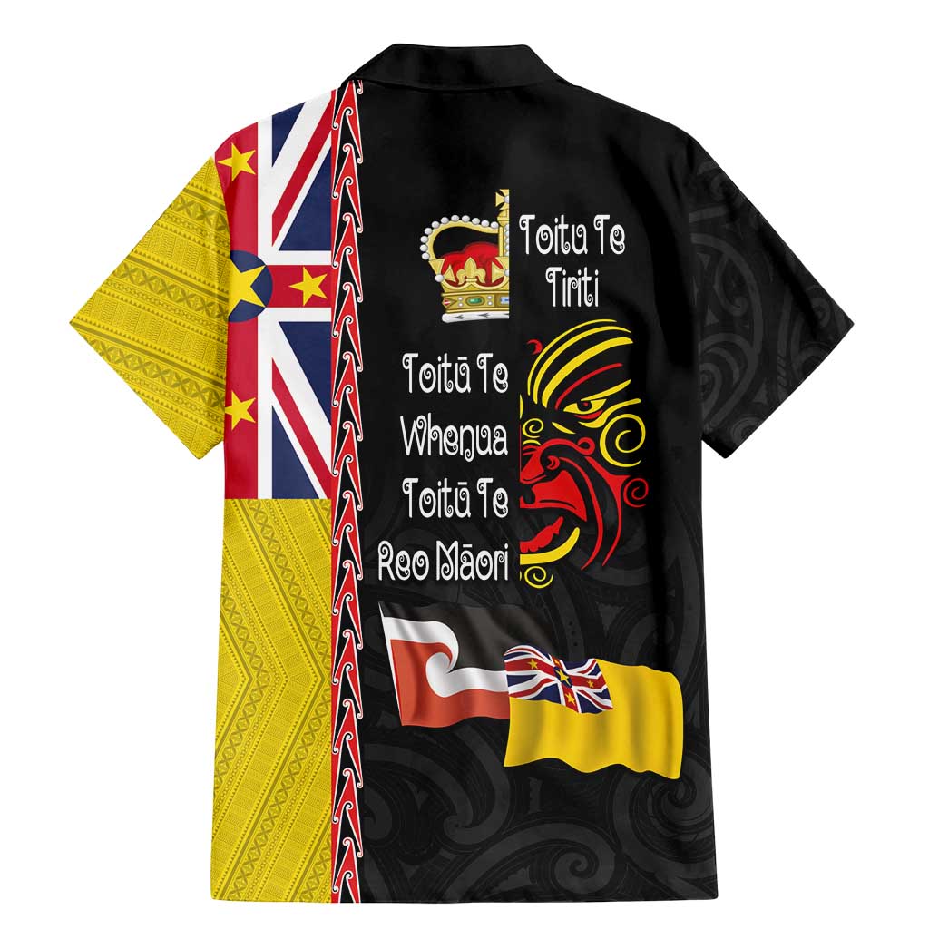 Aotearoa and Niue Toitu Te Tiriti Family Matching Mermaid Dress and Hawaiian Shirt Honour the Treaty - Fight Together Stand Together
