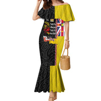 Aotearoa and Niue Toitu Te Tiriti Family Matching Mermaid Dress and Hawaiian Shirt Honour the Treaty - Fight Together Stand Together