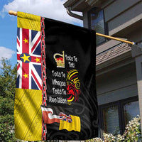 Aotearoa and Niue Toitu Te Tiriti Garden Flag Honour the Treaty - Fight Together Stand Together