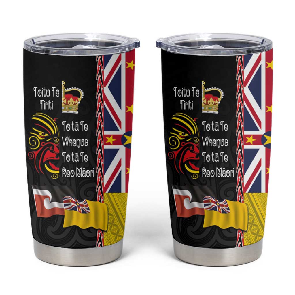 Aotearoa and Niue Toitu Te Tiriti Tumbler Cup Honour the Treaty - Fight Together Stand Together