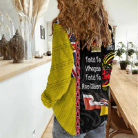 Aotearoa and Niue Toitu Te Tiriti Women Casual Shirt Honour the Treaty - Fight Together Stand Together