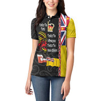 Aotearoa and Niue Toitu Te Tiriti Women Polo Shirt Honour the Treaty - Fight Together Stand Together