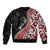 Aotearoa Maori Stylized Koru - Silver Ferns Bomber Jacket