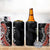 Aotearoa Maori Stylized Koru - Silver Ferns 4 in 1 Can Cooler Tumbler