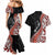 Aotearoa Maori Stylized Koru - Silver Ferns Couples Matching Mermaid Dress and Hawaiian Shirt