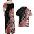 Aotearoa Maori Stylized Koru - Silver Ferns Couples Matching Off Shoulder Maxi Dress and Hawaiian Shirt