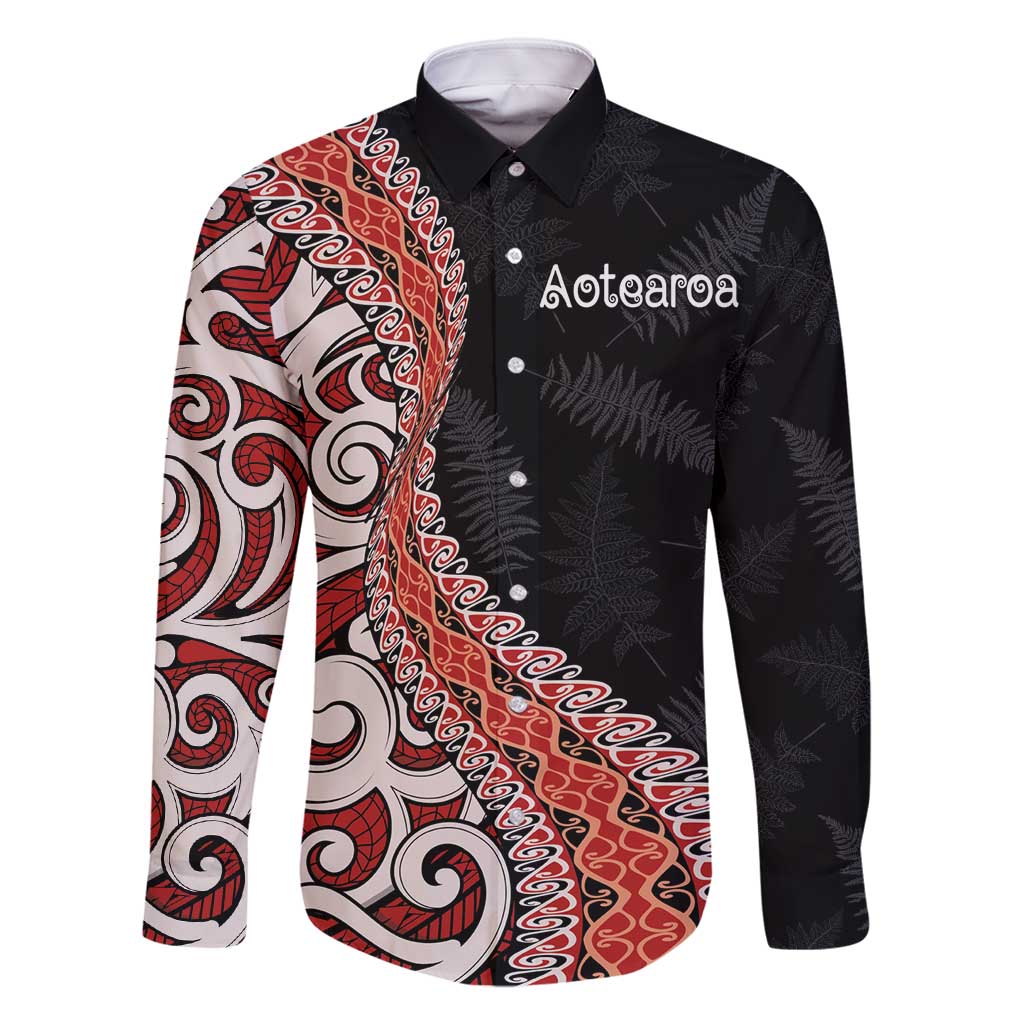 Aotearoa Maori Stylized Koru - Silver Ferns Family Matching Off Shoulder Maxi Dress and Hawaiian Shirt