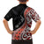 Aotearoa Maori Stylized Koru - Silver Ferns Family Matching Short Sleeve Bodycon Dress and Hawaiian Shirt
