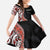Aotearoa Maori Stylized Koru - Silver Ferns Family Matching Short Sleeve Bodycon Dress and Hawaiian Shirt