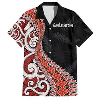 Aotearoa Maori Stylized Koru - Silver Ferns Family Matching Tank Maxi Dress and Hawaiian Shirt