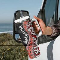 Aotearoa Maori Stylized Koru - Silver Ferns Tumbler With Handle