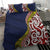 Aotearoa and Niue Bedding Set Hiapo Maori Stylized Koru