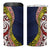 Aotearoa and Niue 4 in 1 Can Cooler Tumbler Hiapo Maori Stylized Koru