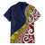 Aotearoa and Niue Family Matching Long Sleeve Bodycon Dress and Hawaiian Shirt Hiapo Maori Stylized Koru