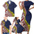 Aotearoa and Niue Family Matching Short Sleeve Bodycon Dress and Hawaiian Shirt Hiapo Maori Stylized Koru