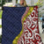 Aotearoa and Niue Quilt Hiapo Maori Stylized Koru