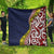 Aotearoa and Niue Quilt Hiapo Maori Stylized Koru