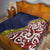 Aotearoa and Niue Quilt Hiapo Maori Stylized Koru