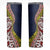 Aotearoa and Niue Skinny Tumbler Hiapo Maori Stylized Koru