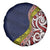 Aotearoa and Niue Spare Tire Cover Hiapo Maori Stylized Koru