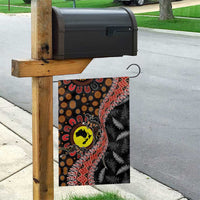 Aotearoa and Australia Garden Flag Maori Koru Ferns With Aboriginal Kangaroo