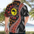 Aotearoa and Australia Hawaiian Shirt Maori Koru Ferns With Aboriginal Kangaroo