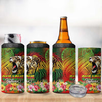 Hawaiian Reggae 4 in 1 Can Cooler Tumbler Jawaiian One Love-Tribal Tatoos and Rastafari Lion LT03 - Polynesian Pride