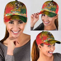 Hawaiian Reggae Classic Cap Jawaiian One Love-Tribal Tatoos and Rastafari Lion - Polynesian Pride