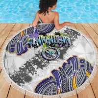 Traditional Art Hawaiian Kakau Tattoos Beach Blanket Graffiti Style - Polynesian Pride