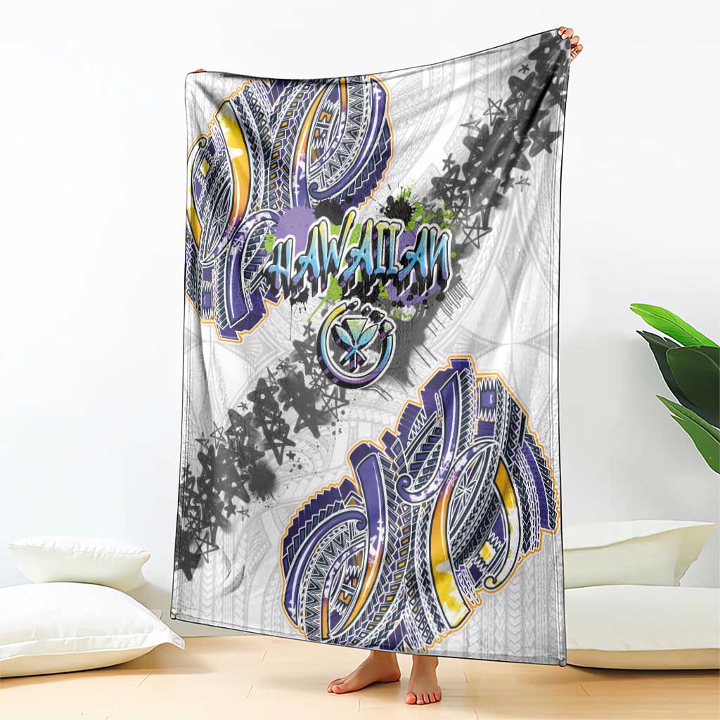 Traditional Art Hawaiian Kakau Tattoos Blanket Graffiti Style - Polynesian Pride